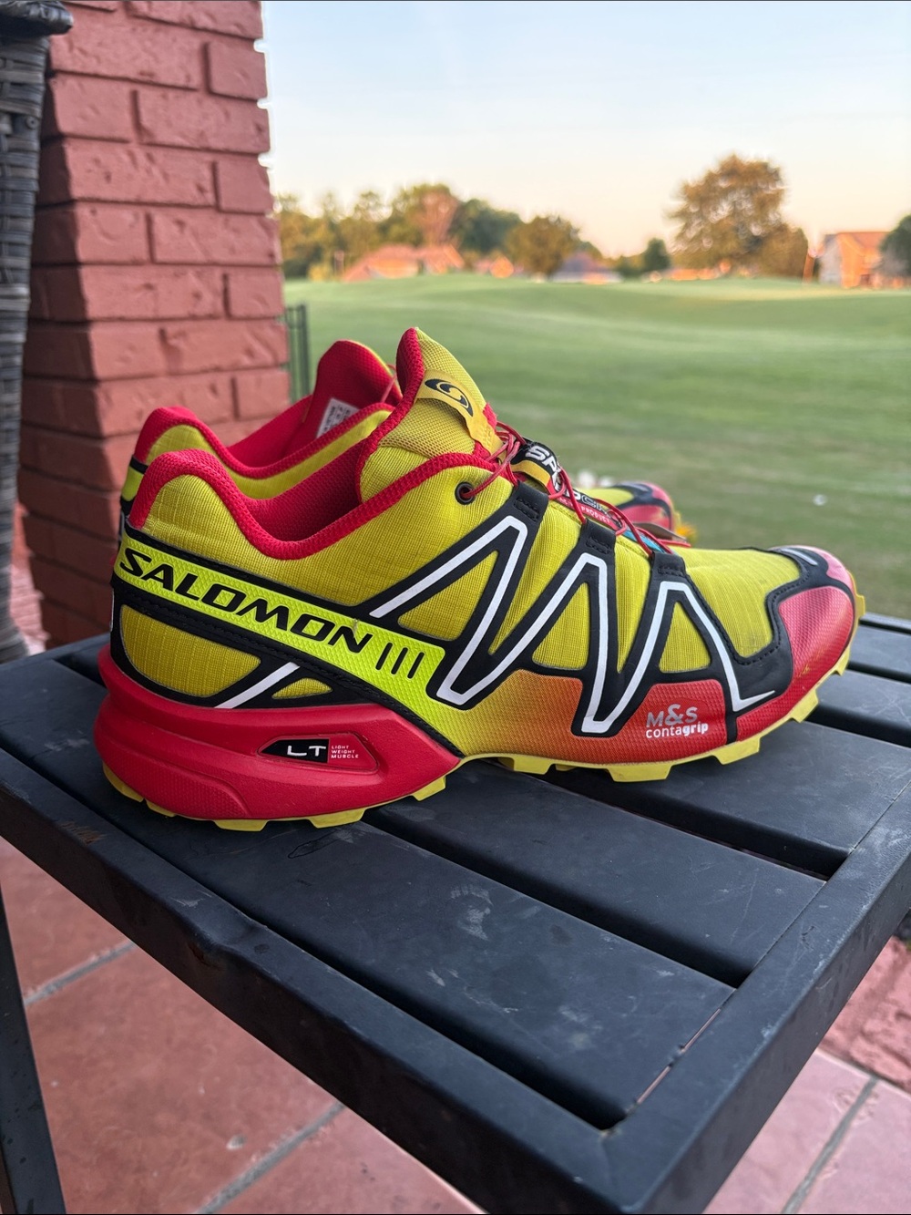 Salomon Speedcross Trail Shoes - Yellow & Red Accents